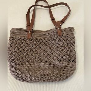 TheSak brown crochet shoulder bag in good condition